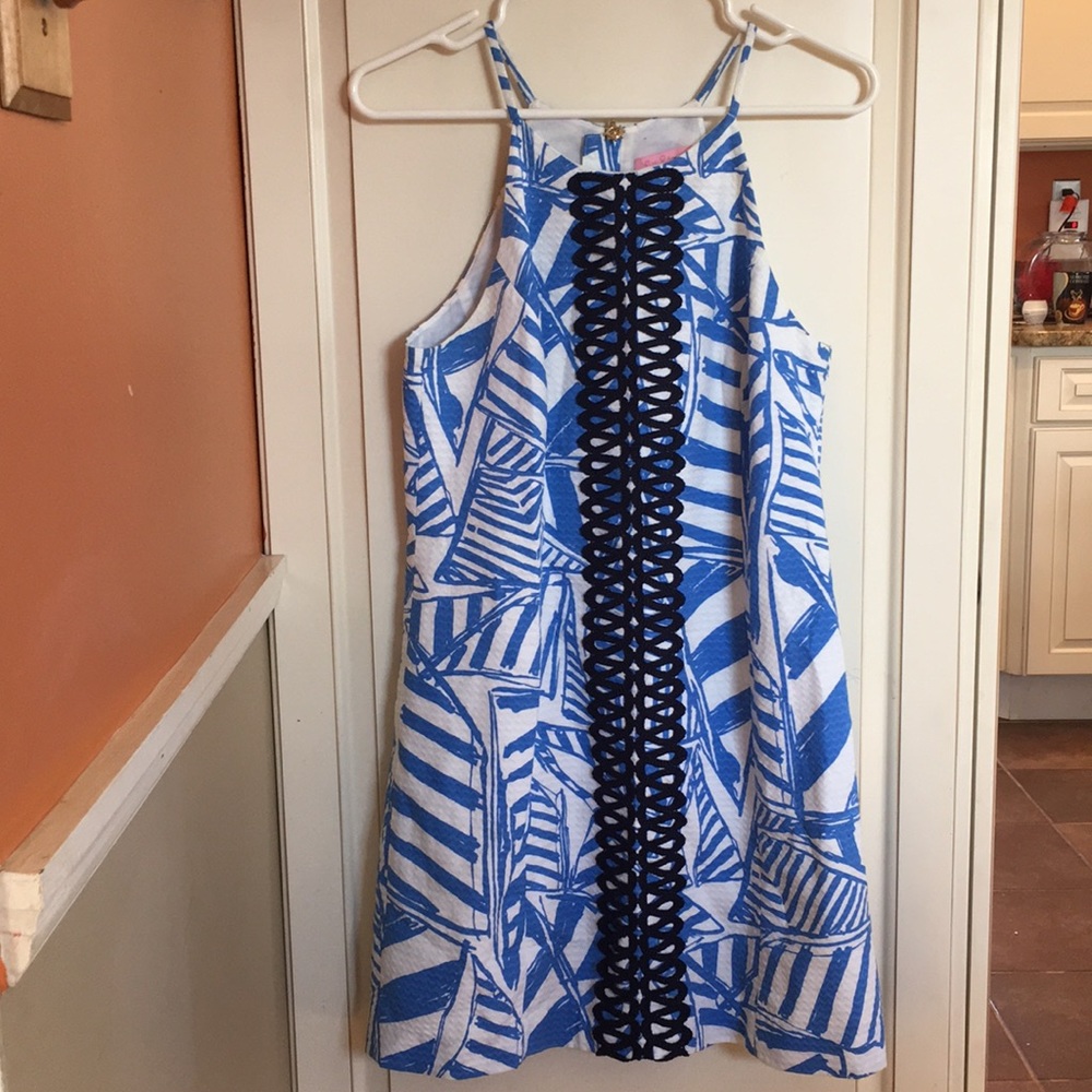 Size 6 Lilly Pulitzer Razorback dress Sailboats